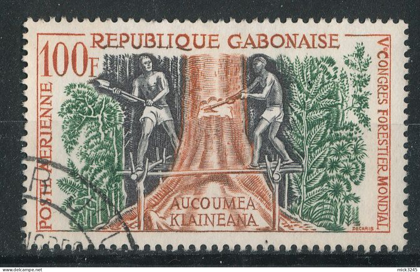 Gabon   PA N°2 (o) Congrès Forestier - Gabon (1960-...)