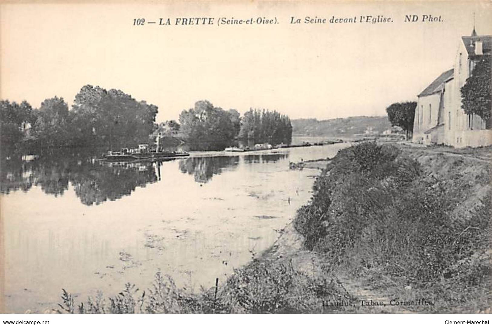 LA FRETTE - La Seine Davant L'Eglise - Très Bon état - La Frette-sur-Seine