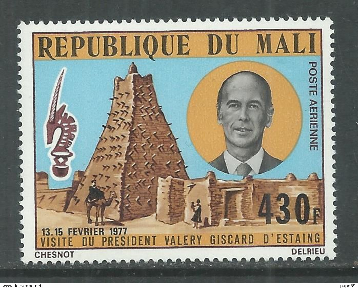 MALI  P. A.  N° 291 XX Visite Du Président Giscard D'Estaing, Sans Charnière, TB - Malí (1959-...)