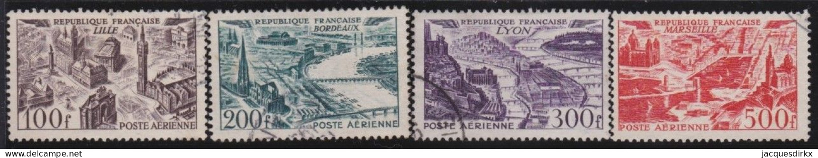 France  .  Y&T   .   PA  24/27     .    O       .     Oblitéré - 1927-1959 Matasellados