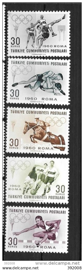 TURQUIE - 1562 à 1566**MNH - Verano 1960: Roma