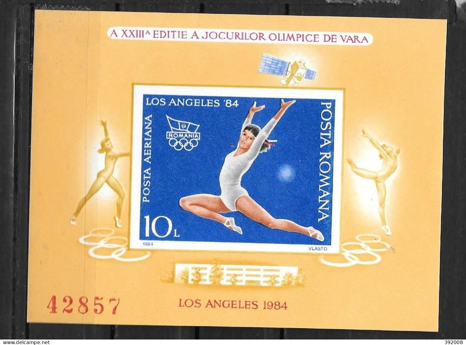 ROUMANIE - BF 167B **MNH - Summer 1984: Los Angeles