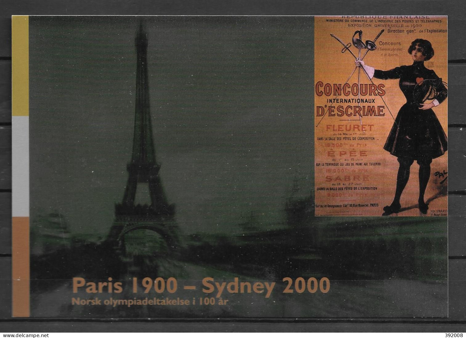 NORVEGE - PAP - Stationnery - Zomer 2000: Sydney