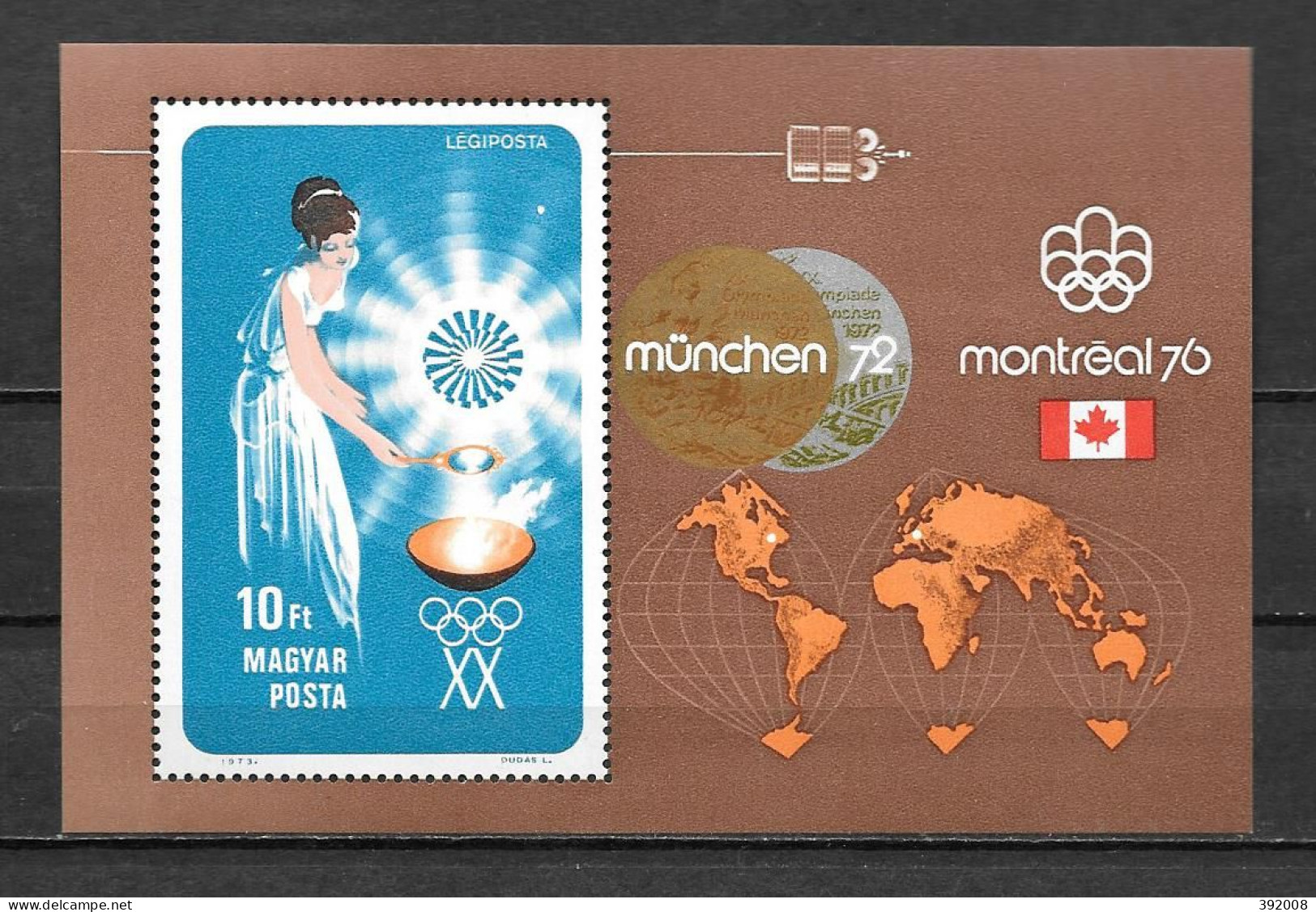 HONGRIE - BF 102**MNH - Summer 1976: Montreal