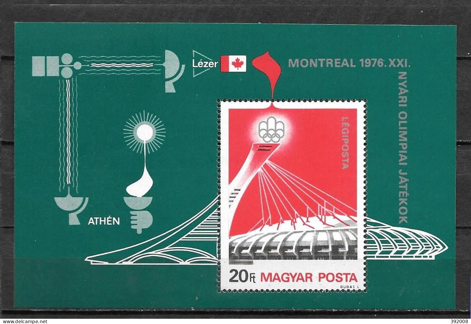 HONGRIE - BF 125**MNH - Verano 1976: Montréal