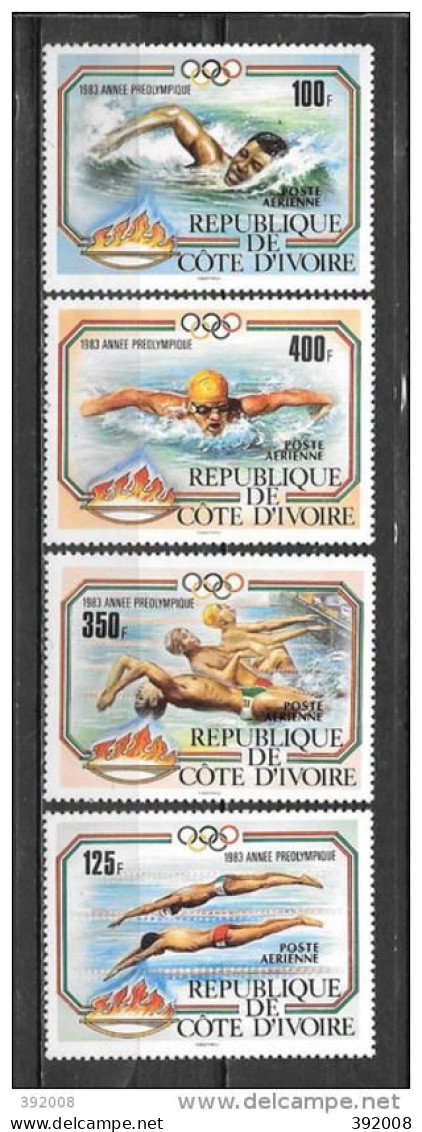 COTE D'IVOIRE - PA 82 à 85**MNH - Sommer 1984: Los Angeles