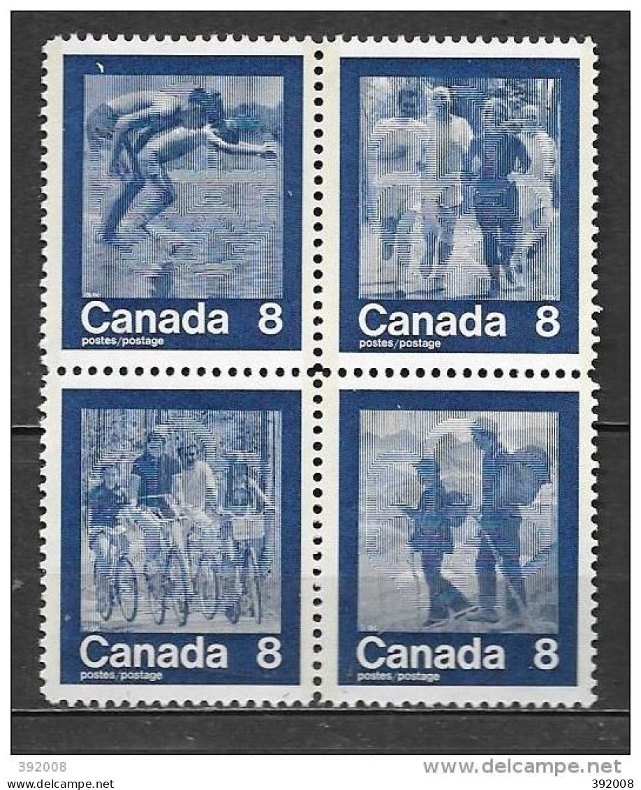 CANADA - N° 526 à 529**MNH - Verano 1976: Montréal