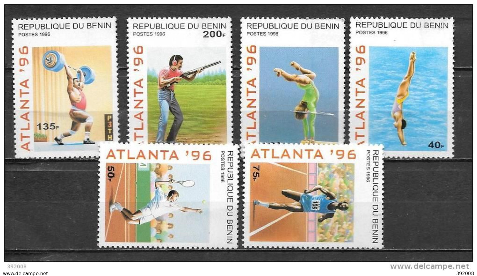 BENIN N° 710A à 710F**MNH - Estate 1996: Atlanta