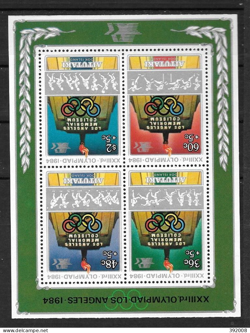 AITUTAKI - BF 49 **MNH - Sommer 1984: Los Angeles