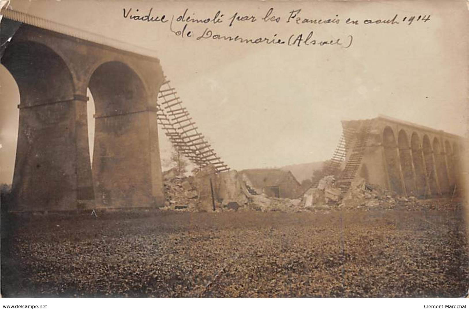 DANNEMARIE - Viaduc Démoli Par Les Français En Août 1914 - état - Dannemarie