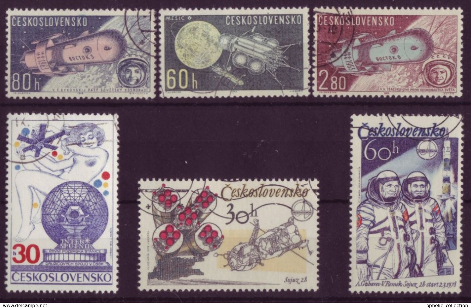 Europe - Tchécoslovaquie -  Espace - 6 Timbres Différents - 6783 - Sonstige & Ohne Zuordnung