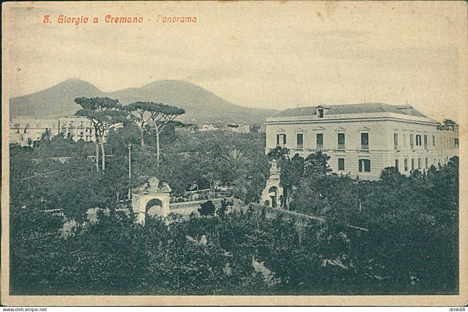 SAN GIORGIO A CREMANO ( NAPOLI ) PANORAMA - 1910s (20128) - San Giorgio