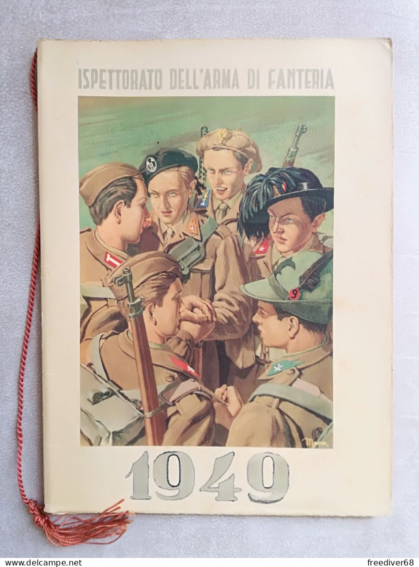 ESERCITO Ispettorato Arma Di Fanteria 1949 Interno A COLORI RARO PERFETTO Alpini Bersaglieri Paracadutisti Cavalleria - Big : 1941-60