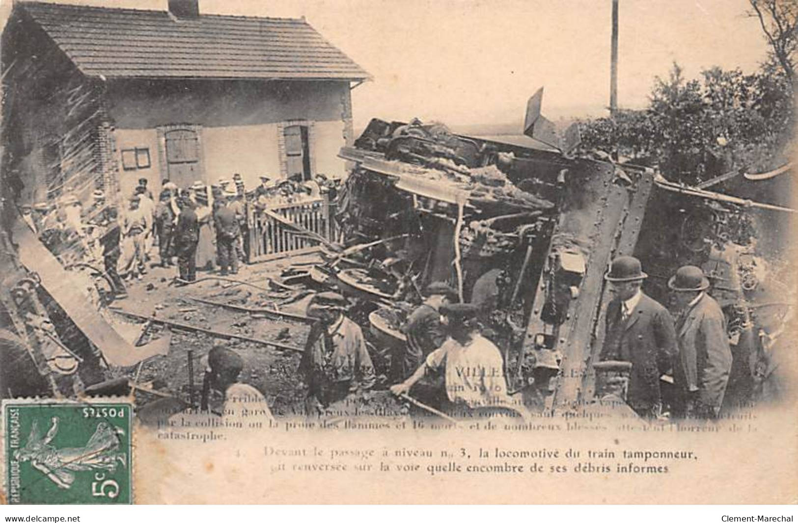La Catastrophe De VILLEPREUX LES CLAYES - 18 Juin 1910 - Devant Le Passage à Niveau N°3 - Très Bon état - Villepreux