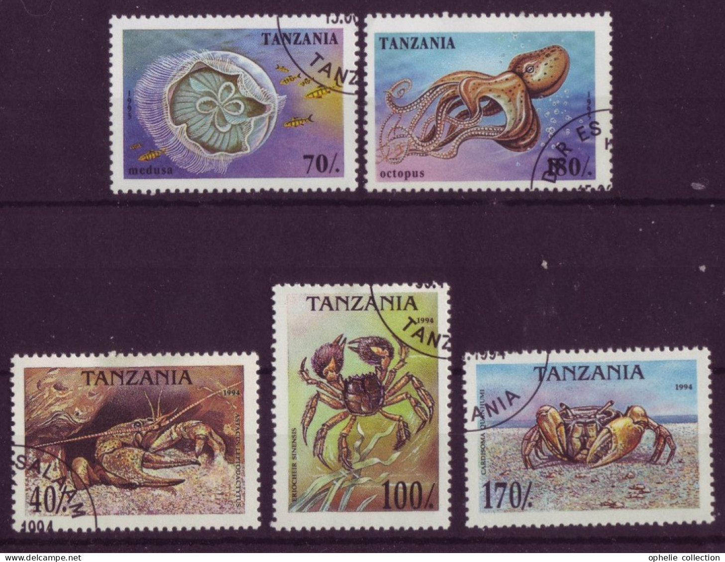 Afrique - Tanzanie - Faune Marine  - 5 Timbres Différents - 6785 - Tanzania (1964-...)