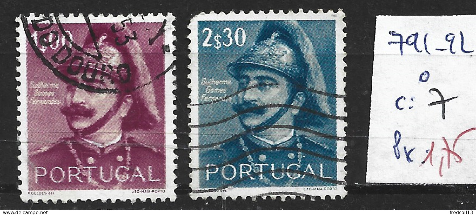 PORTUGAL 791-92 Oblitérés Côte 7 € - Used Stamps