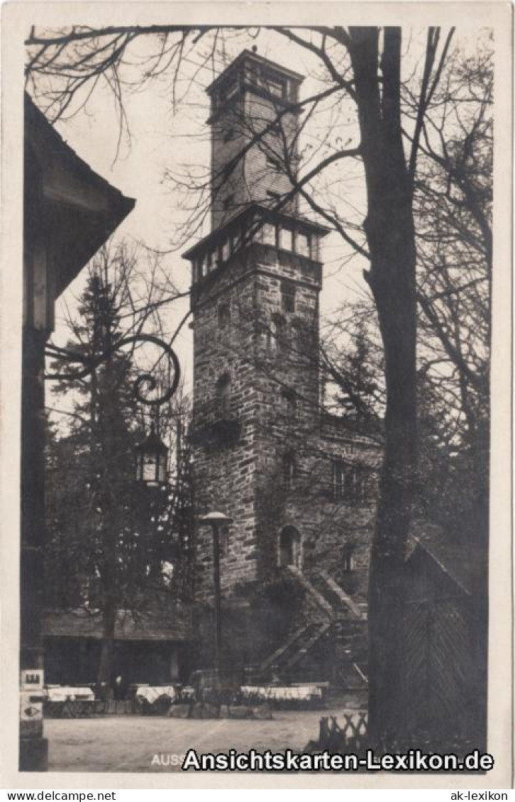 Cunewalde (Oberlausitz) Kumwałd Aussichtsturm Czorneboh - Foto AK 1930 - Cunewalde