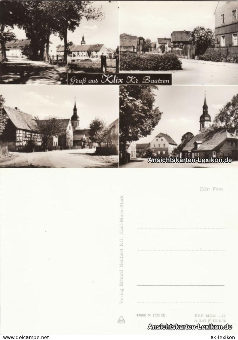 Ansichtskarte Klix-Großdubrau Wulka Dubrawa Gruß Aus .. Ua Dorfstraße 1967 - Grossdubrau Wulka Dubrawa