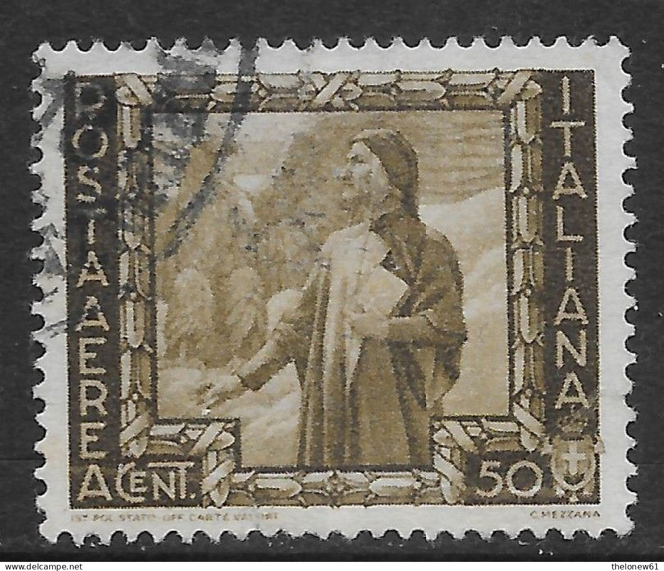 Italia Italy 1938 Regno Impero Aerea C50 Sa N.A112 US - Airmail