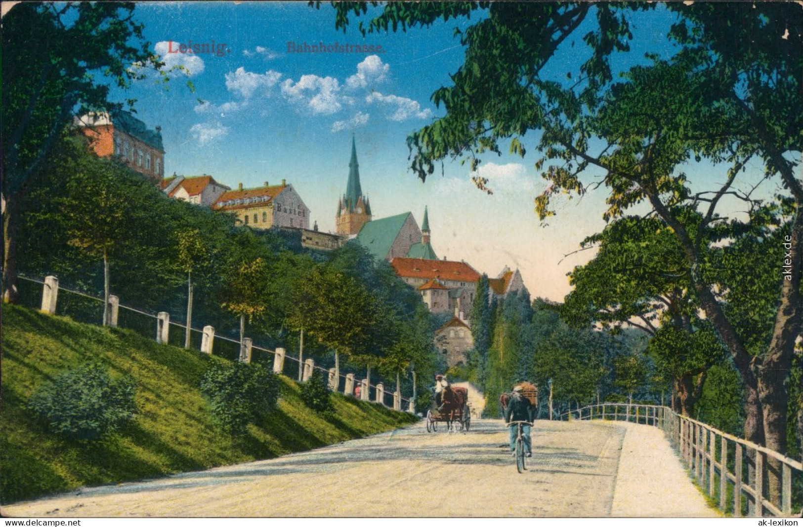 Ansichtskarte Leisnig Partie In Der Bahnhofstrasse 1915  - Leisnig