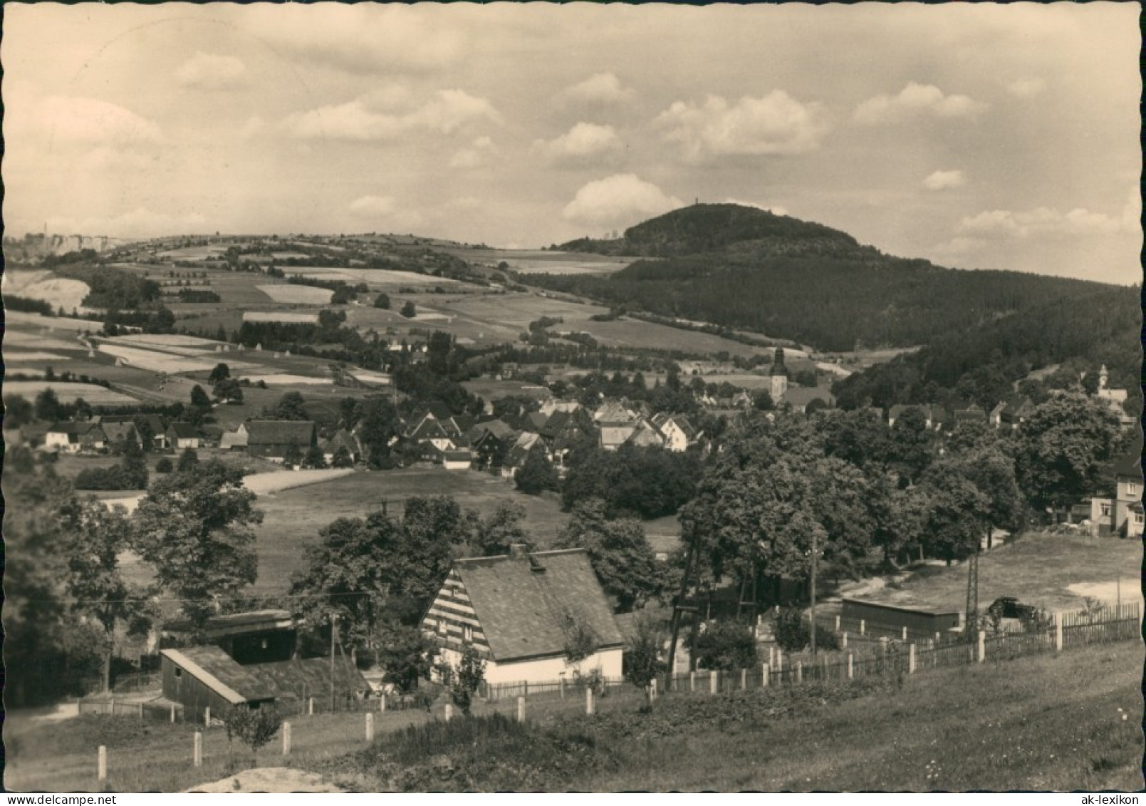 Geising-Altenberg Erzgebirge) Panorama-Ansicht DDR Postkarte Osterzgebirge 1962 - Geising