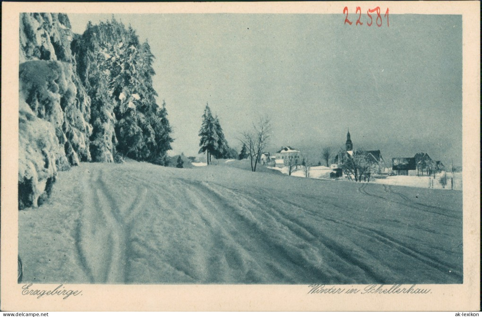 Ansichtskarte Schellerhau-Altenberg (Erzgebirge) Winter Im Erzgebirge 1928 - Schellerhau