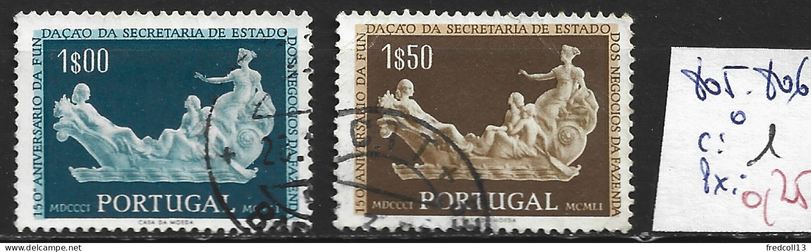 PORTUGAL 805-06 Oblitérés Côte 1 € - Used Stamps