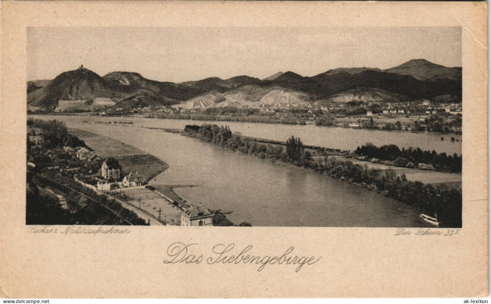 Ansichtskarte Königswinter Siebengebirge 1925 - Koenigswinter