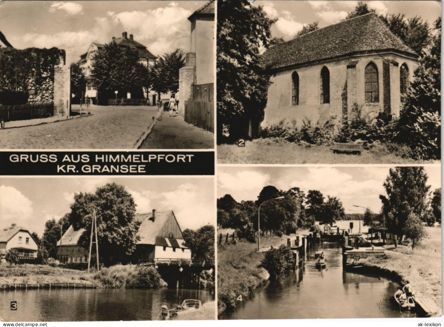 Himmelpfort-Fürstenberg/Havel DDR Mehrbild-AK  Stadtmauer, Kloster-Kirche 1970 - Fürstenberg