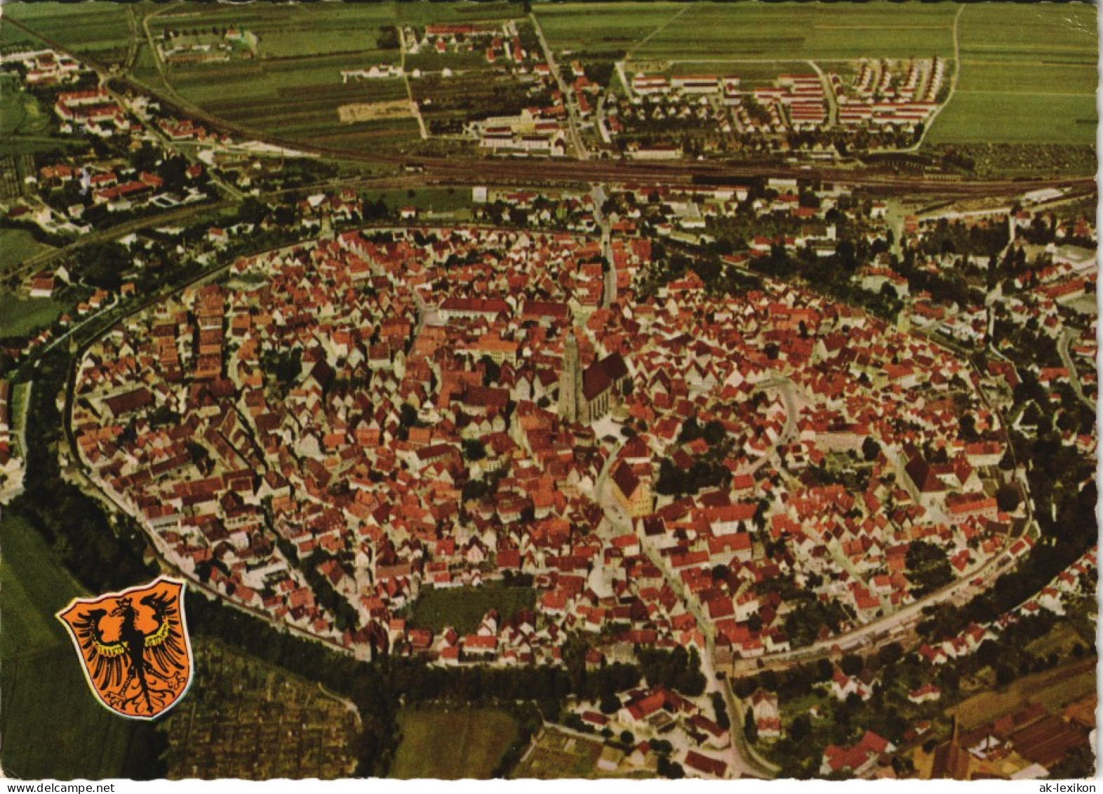 Ansichtskarte Nördlingen Luftbild 1968 - Nördlingen