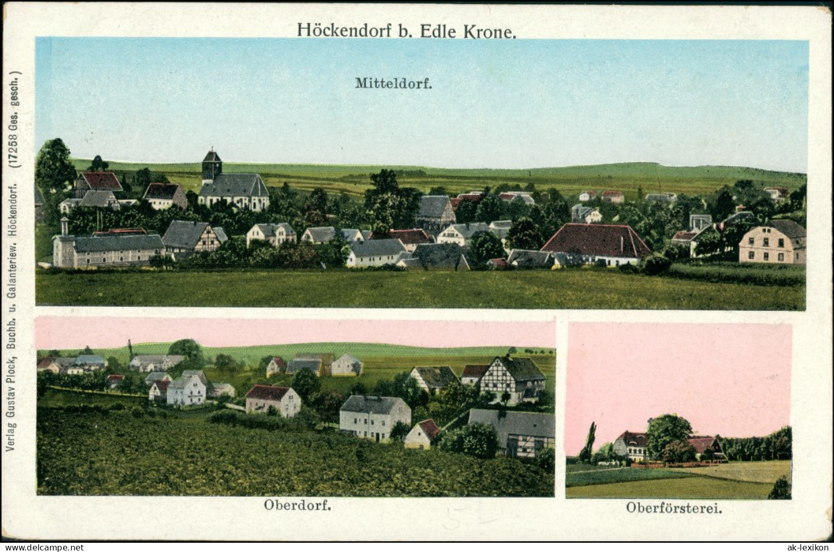 Ansichtskarte Edle Krone-Klingenberg (Sachsen) 3 Bild: Stadtansichten 1911 - Klingenberg (Sachsen)