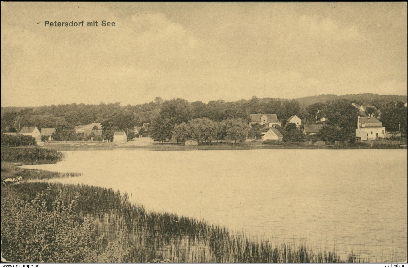 Ansichtskarte Petersdorf-Bad Saarow Blick Auf Die Stadt 1922 - Bad Saarow