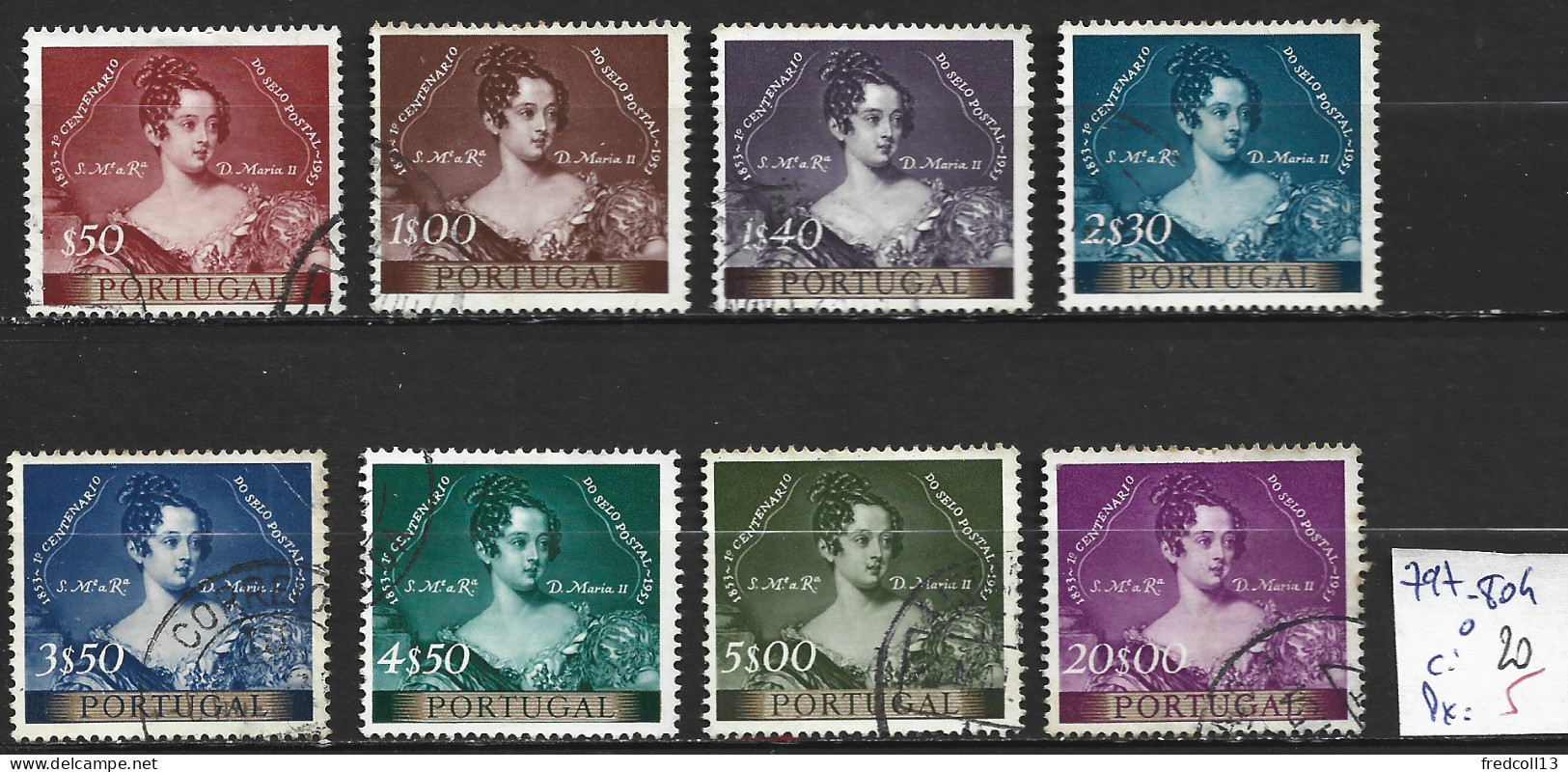 PORTUGAL 797 à 804 Oblitérés Côte 20 € - Used Stamps