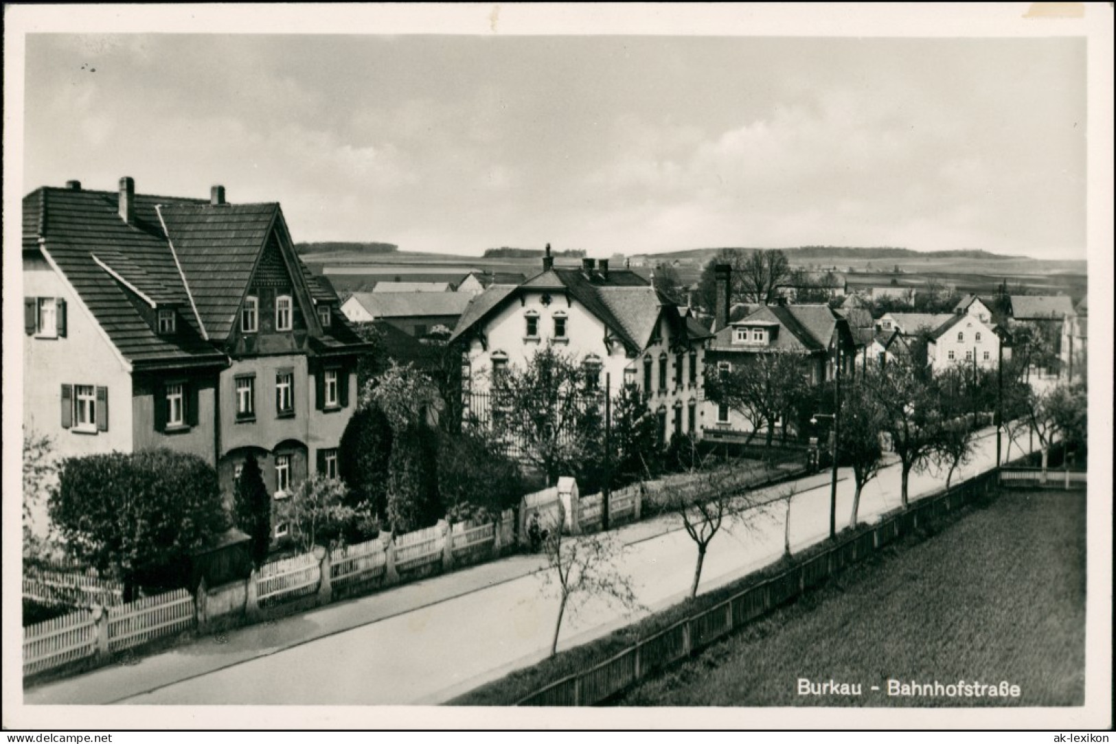 Ansichtskarte Burkau (Oberlausitz) Porchow Bahnhofstraße Oberlausitz 1934 - Burkau