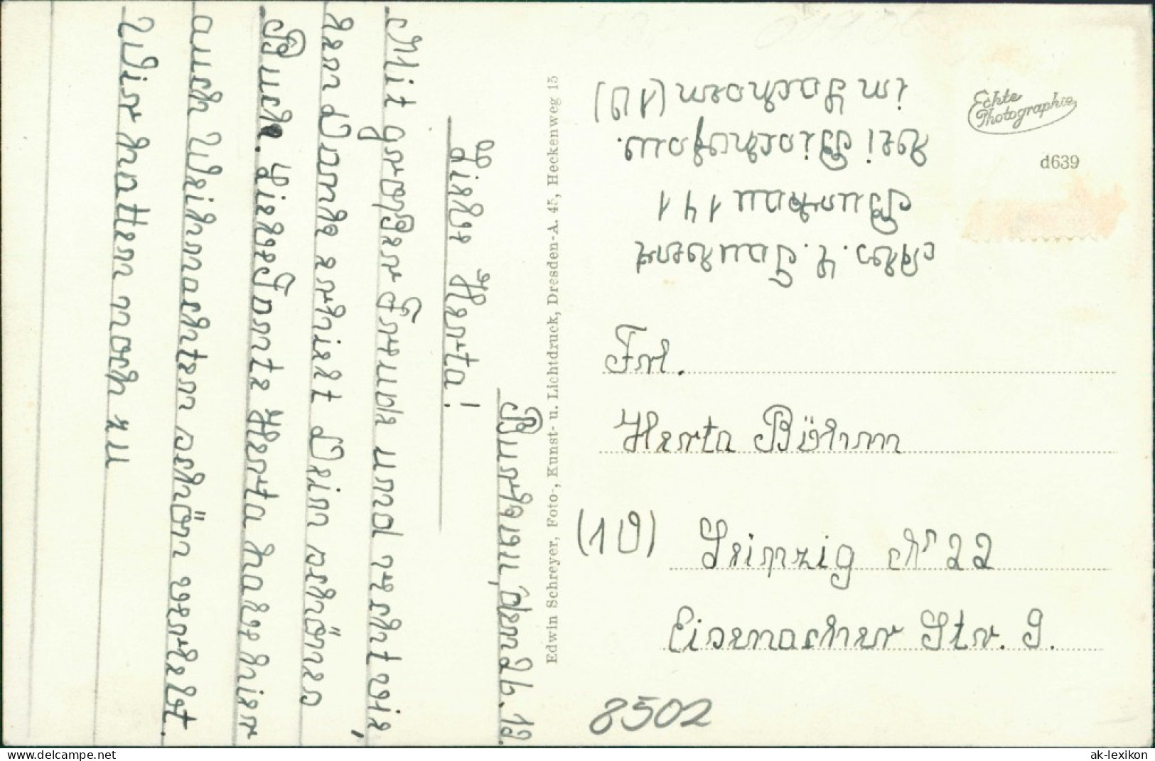 Ansichtskarte Burkau (Oberlausitz) Porchow Bahnhofstraße Oberlausitz 1934 - Burkau