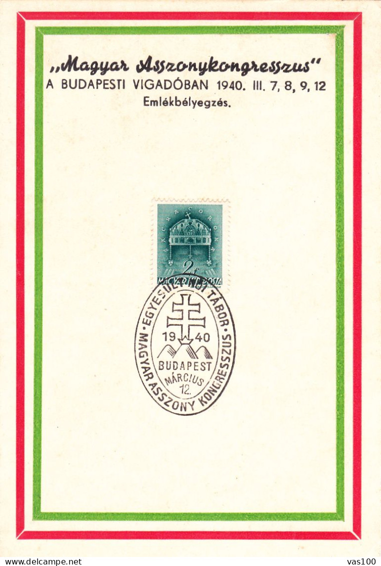 HISTORICAL DOCUMENTS  STANS  POSTA STATIONERY 1940 BUDAPEST - Briefe U. Dokumente