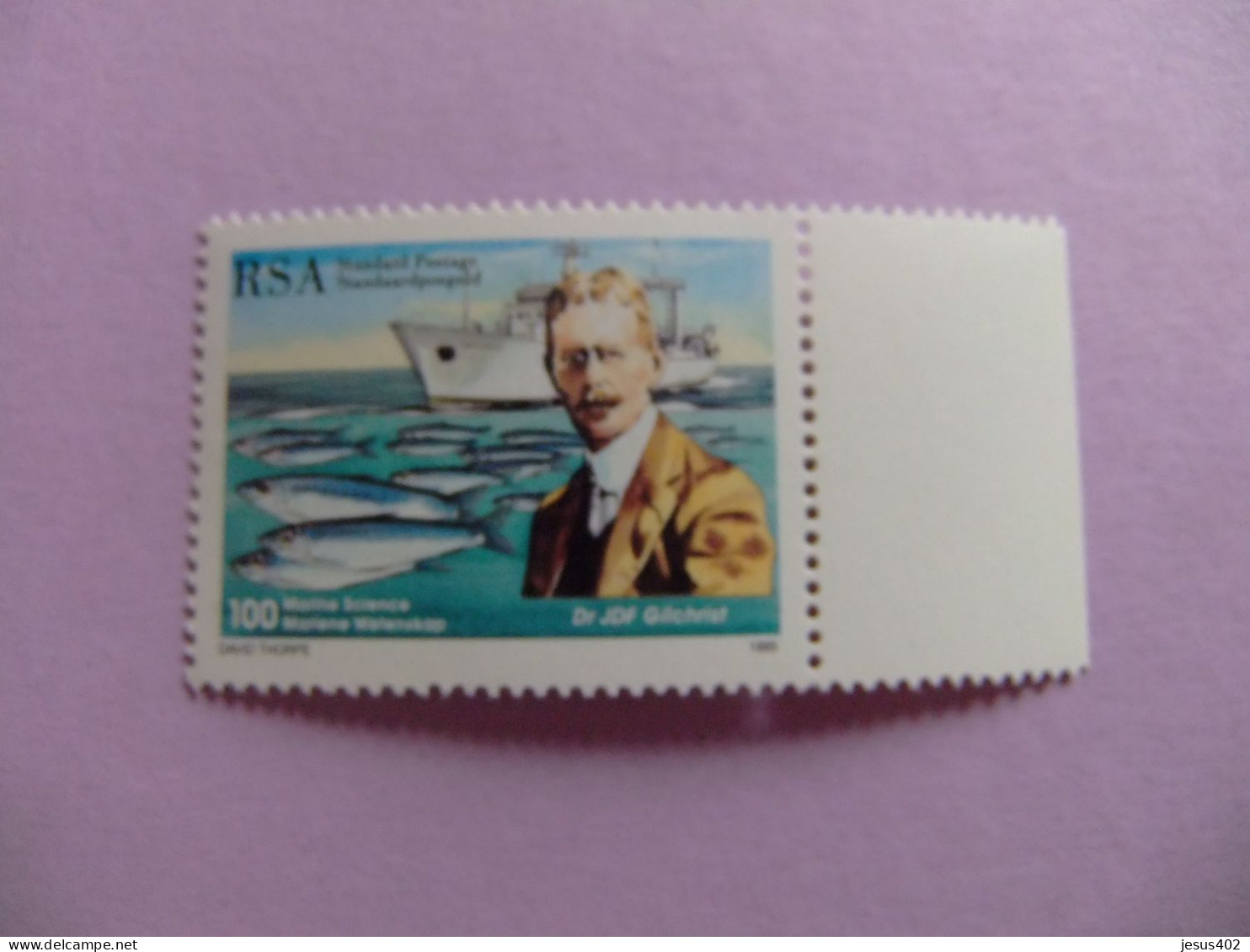 48 AFRICA DEL SUR / RSA 1995 / BIOLOGO JDF GILCHRIST  (CIENCIAS MARINAS) YVERT 883 MNH - Unused Stamps