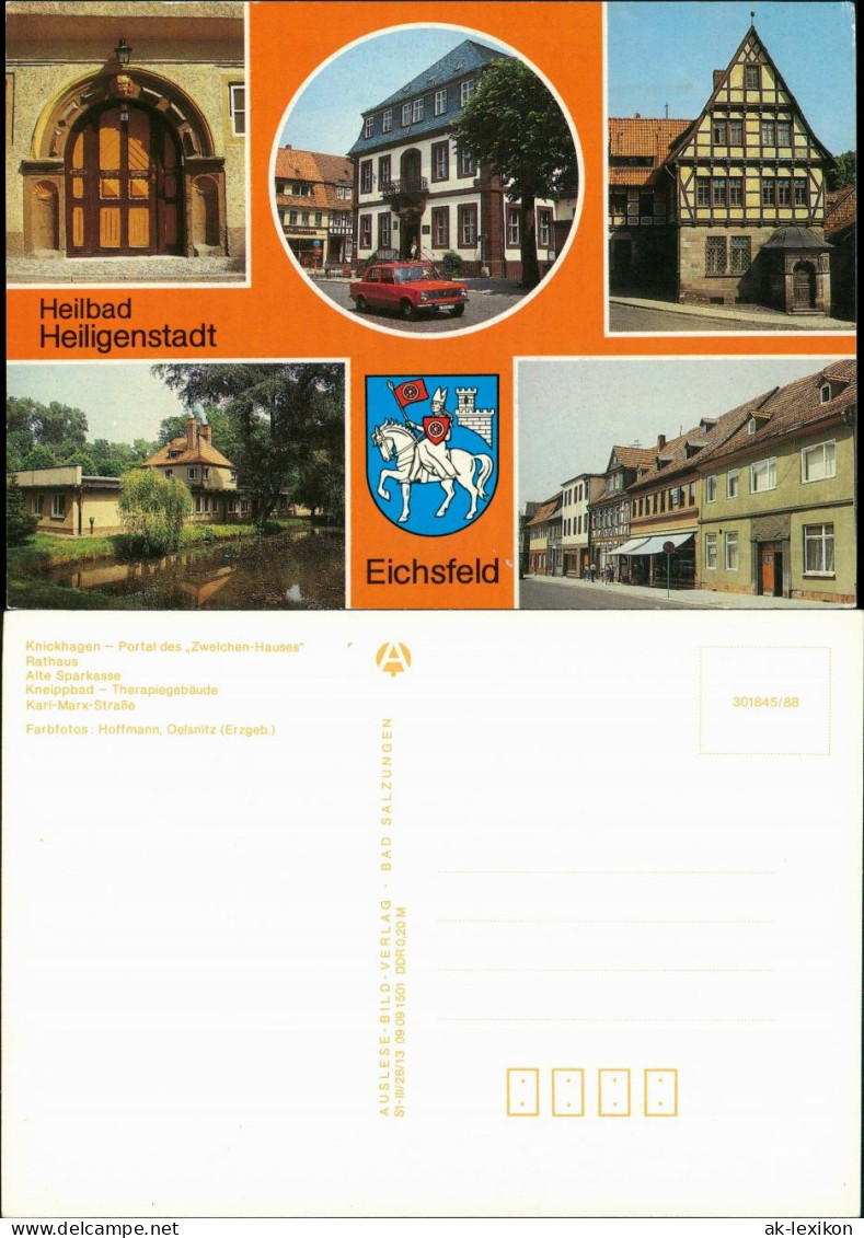 Ansichtskarte Heilbad Heiligenstadt Portal, Straße, Häuser 1988 - Heiligenstadt
