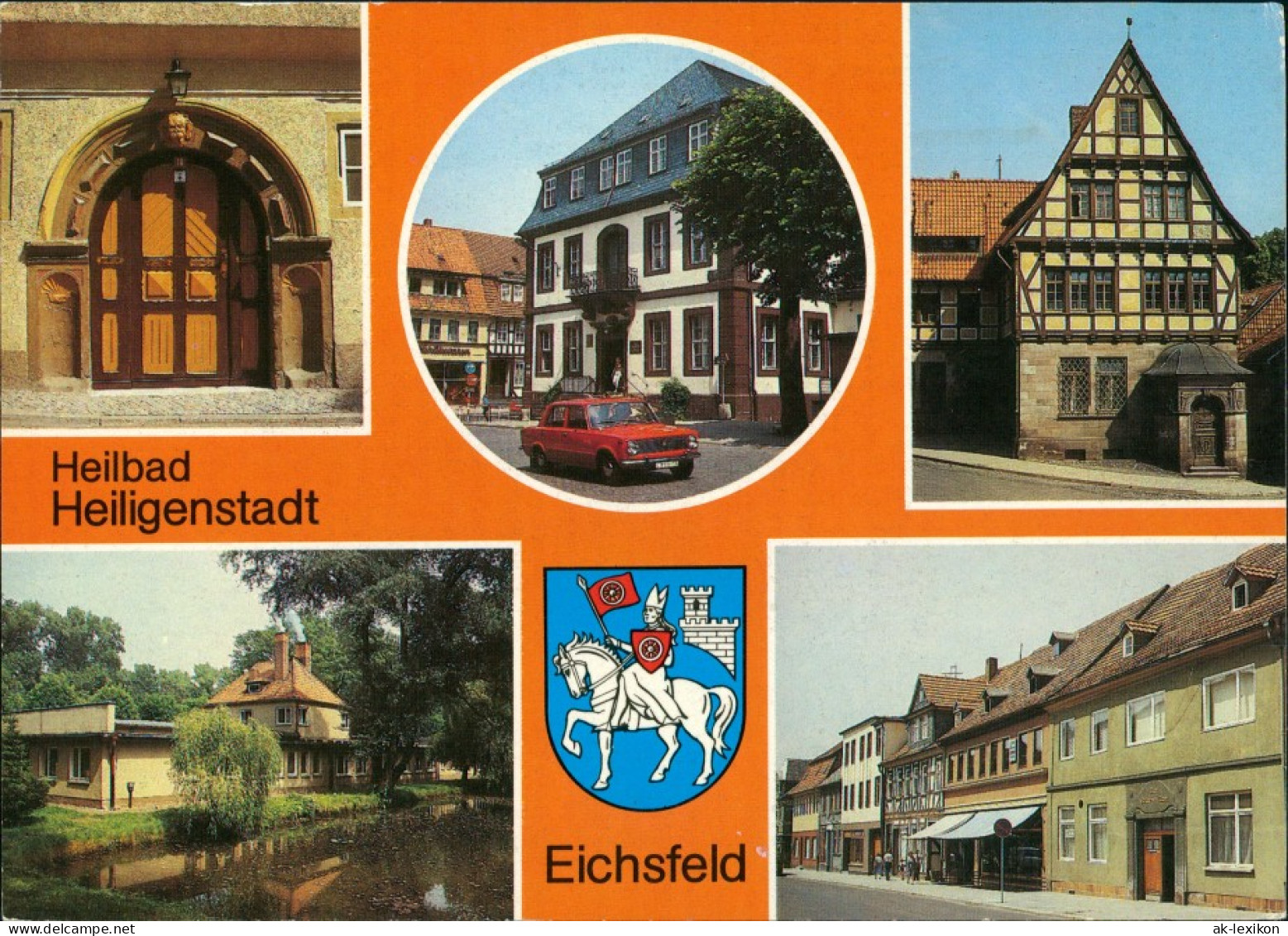 Ansichtskarte Heilbad Heiligenstadt Portal, Straße, Häuser 1988 - Heiligenstadt