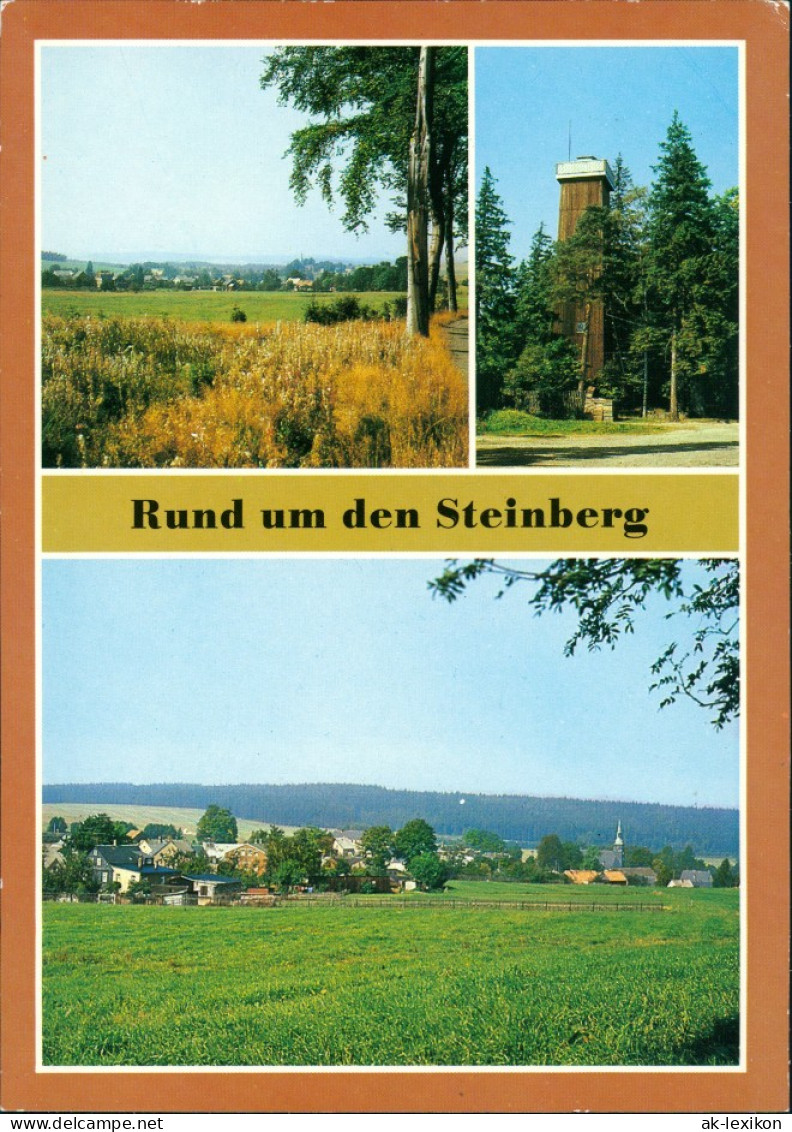 Ansichtskarte Auerbach (Vogtland) Wildenau, Steinbergturm, Rothenkirchen 1983 - Auerbach (Vogtland)