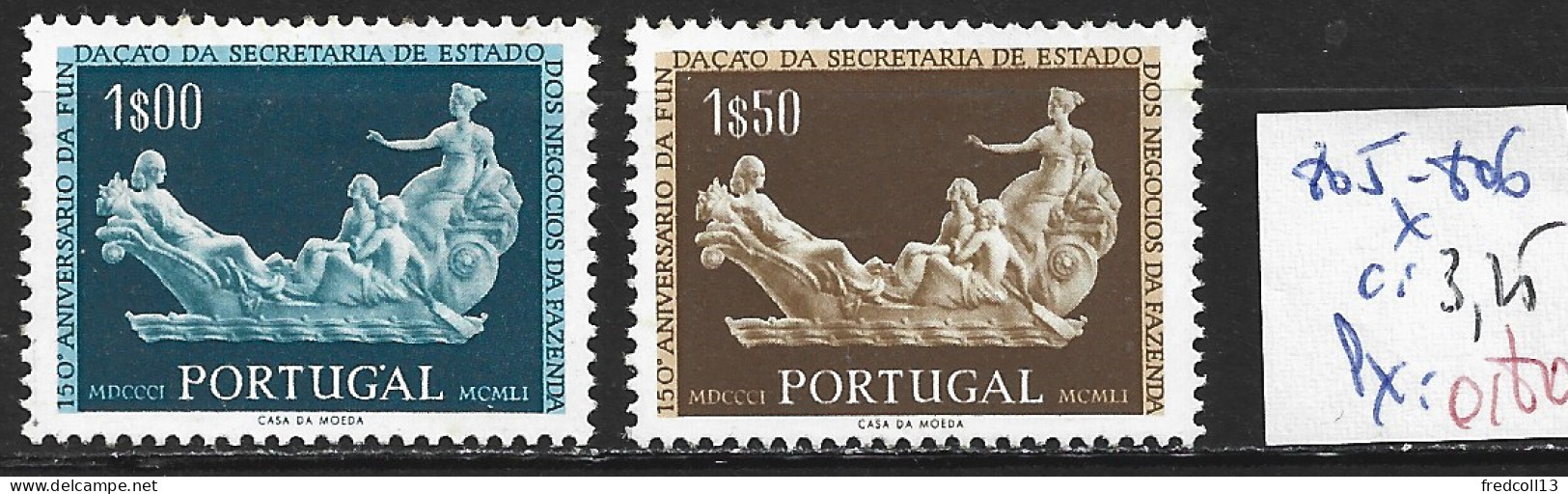 PORTUGAL 805-806 * Côte 3.25 € - Unused Stamps