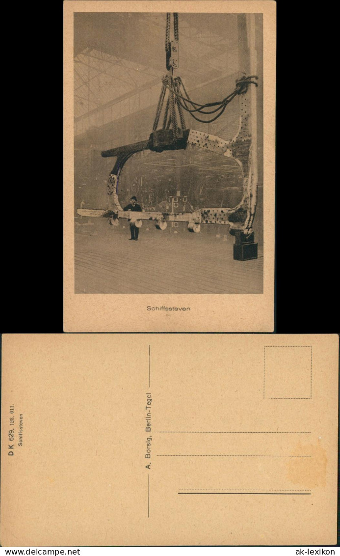 Ansichtskarte Tegel-Berlin Borsigwerke - Schiffssteven 1927 - Tegel