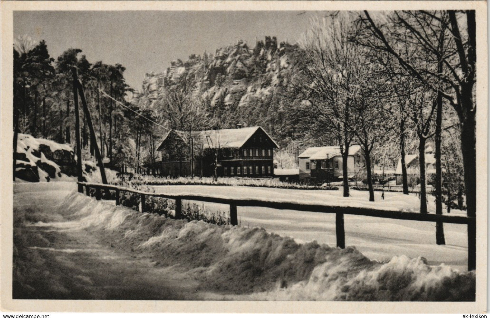 Ansichtskarte Jonsdorf Panorama Mit Gondelfahrt 1952 - Jonsdorf