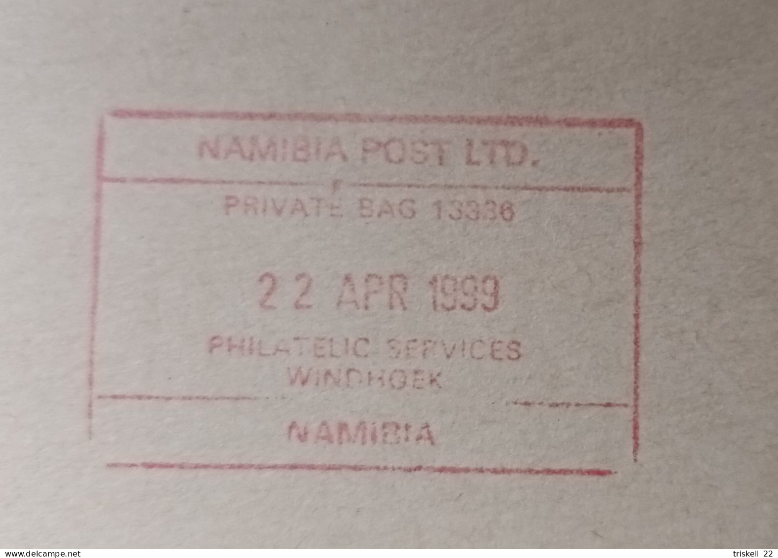 Namibie 1999 - Private Sag 13386  By Air Mail - Namibie (1990- ...)