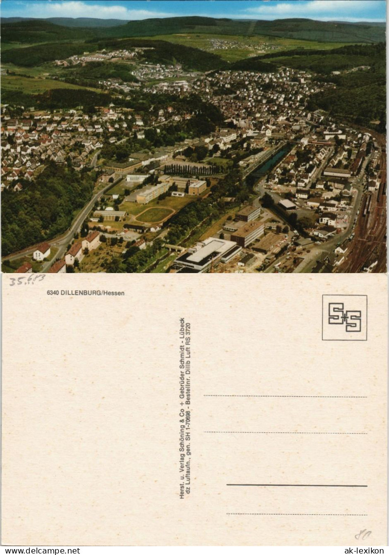 Ansichtskarte Dillenburg Luftbild Stadion 1968 - Dillenburg