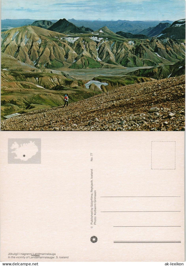 Island  Iceland Jökulgili Nágrenni Landmannalauga Iceland Postcard 1975 - Islande