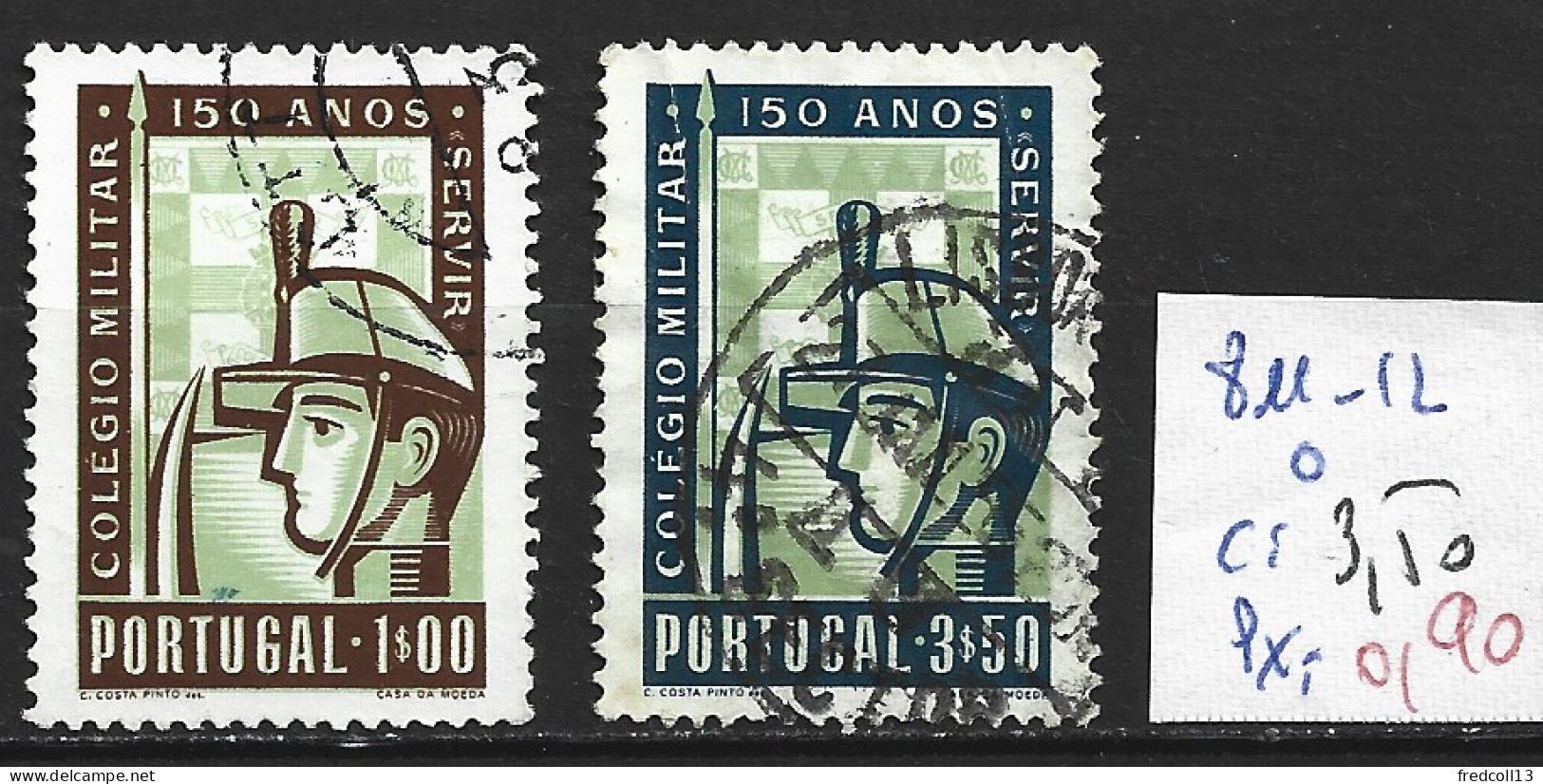 PORTUGAL 811-12 Oblitérés Côte 3.50 € - Usado