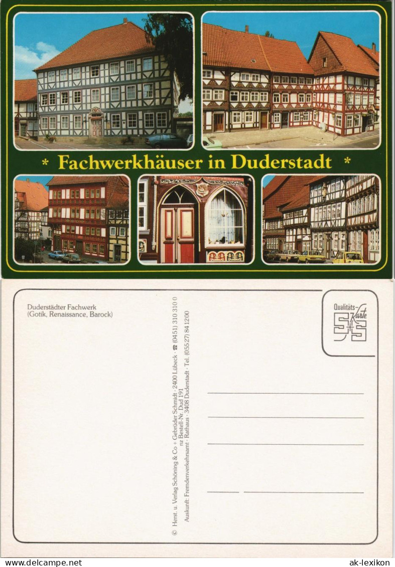 Duderstadt Duderstädter Fachwerk (Gotik, Renaissance, Barock) Mehrbild-AK 1980 - Duderstadt