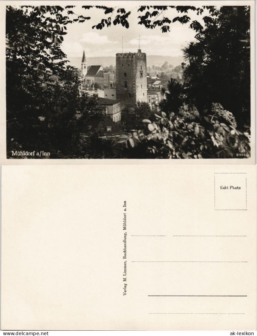 Ansichtskarte Mühldorf Am Inn Panorama-Ansicht, Orts-Teilansicht 1930 - Mühldorf