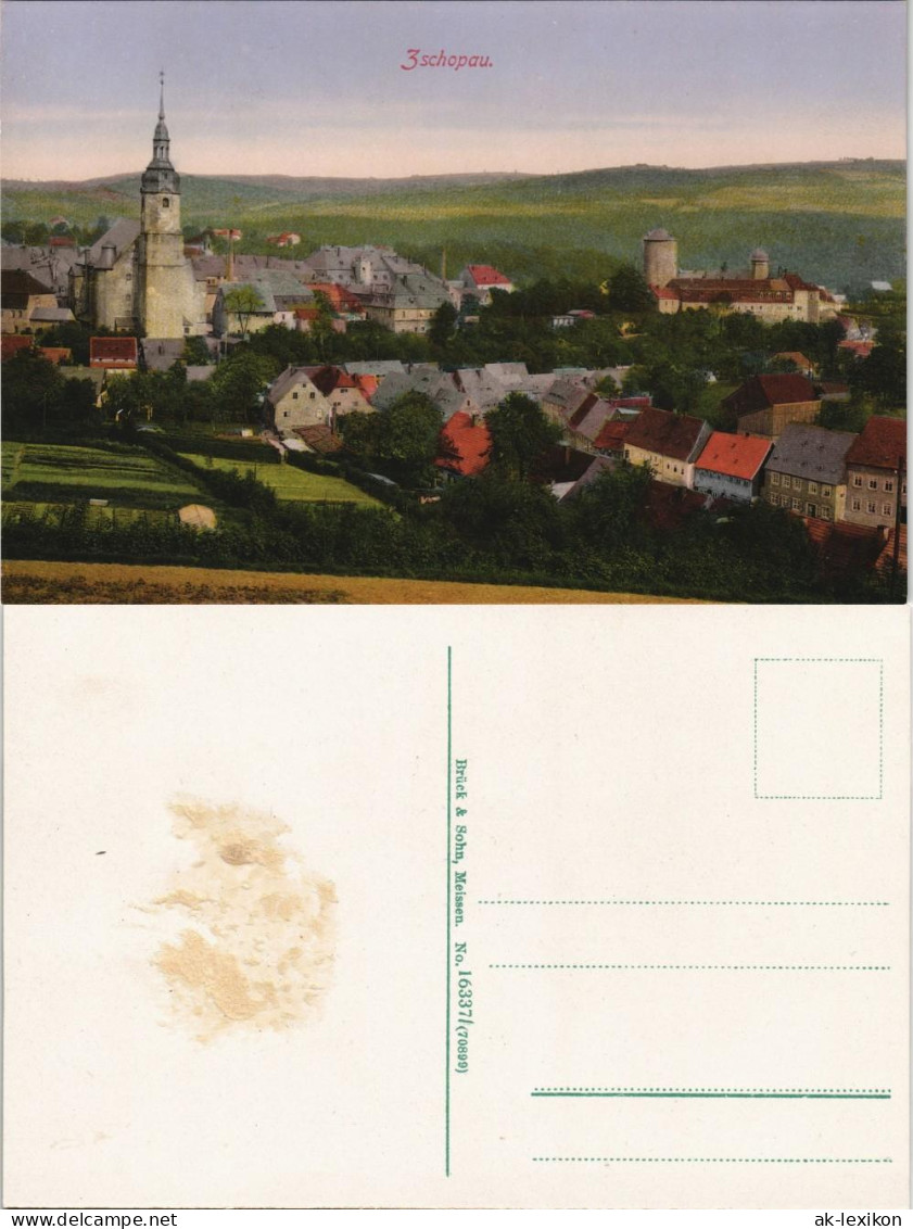 Ansichtskarte Zschopau Stadtpartie 1914 - Zschopau